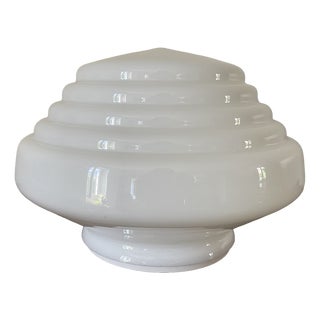 Opaline Globe Table Lamp, 1980s For Sale