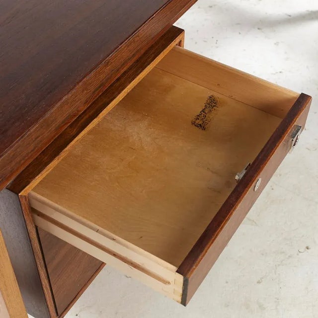 Arne Vodder Mid Century Danish Rosewood L Desk For Sale In Chicago - Image 6 of 11