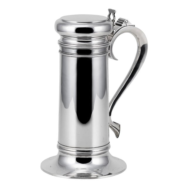 20th Century American Silver Tankard Cocktail Shaker, New York, 1900s For Sale