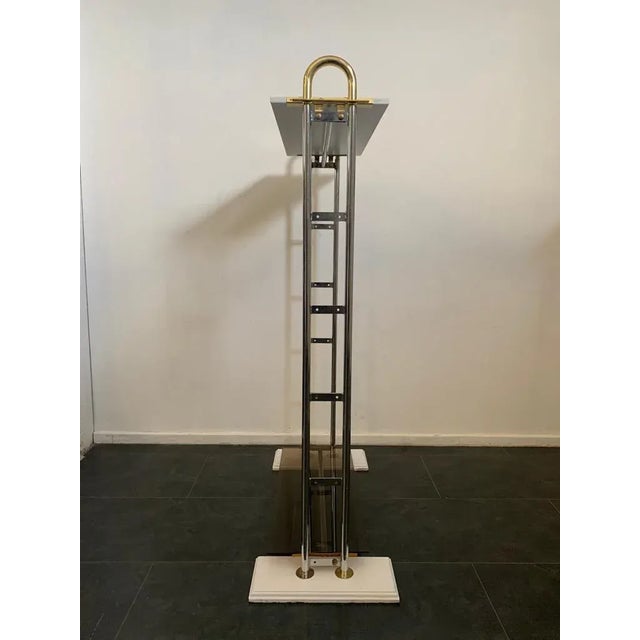 Steel and Brass Wardrobe Stand, 1970 For Sale - Image 6 of 10
