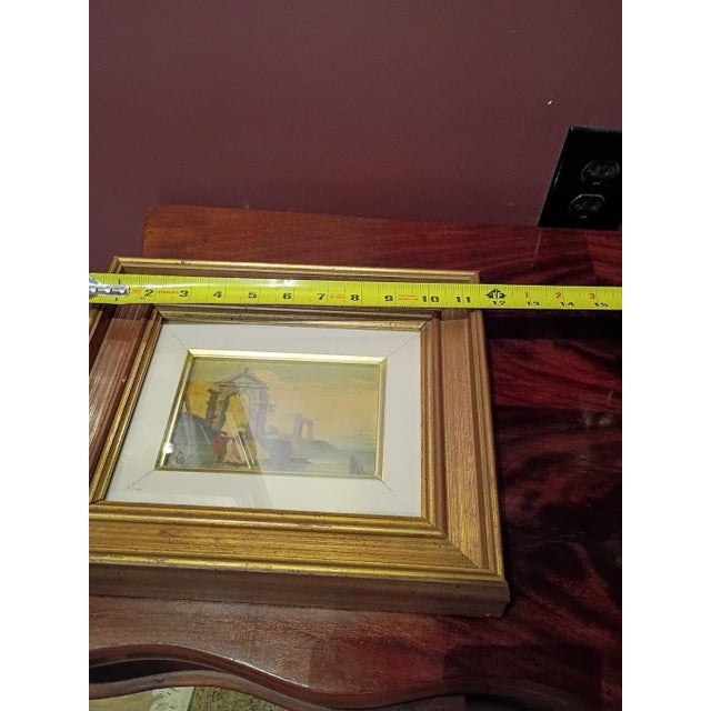 Early 19th Century Italian Coastal Ruin, Painting on Copper - 18th Century Capriccio Style For Sale In Baltimore - Image 6 of 11