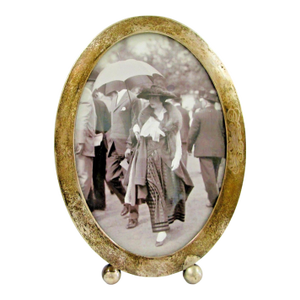 Antique Hallmarked Sterling Silver Oval Picture Frame With Alice Roosevelt Photo