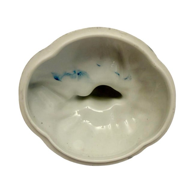 Ceramic 1930’s Noritake Lusterware Art Deco Lady Powder Box Vanity Dresser Jar (A-17). For Sale - Image 7 of 10