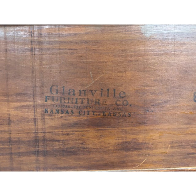 Vintage Glanville Furniture Co Full Size Sleigh Bed For Sale - Image 13 of 13