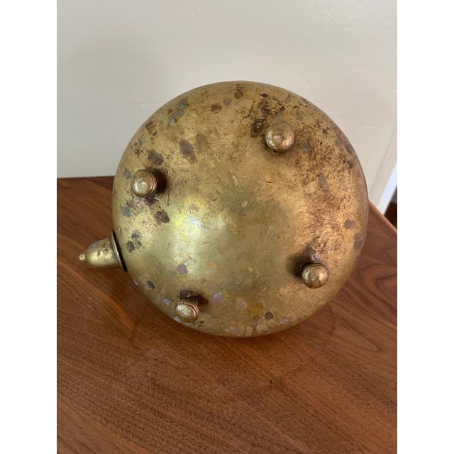 Antique Footed Brass Kettle For Sale In Portland, ME - Image 6 of 8