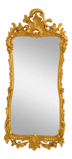 Friedman Brothers Gold Gilt Beveled Mirror