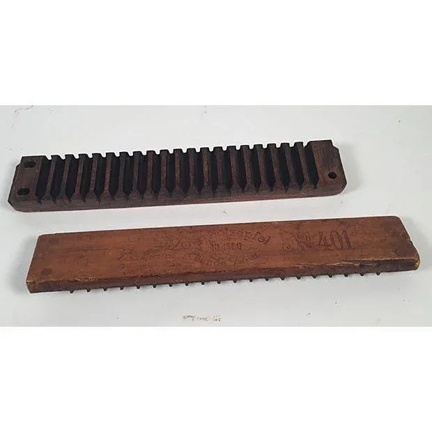 Brown Antique German Otto Holzapfel Wooden Cigar Mold For Sale - Image 8 of 9