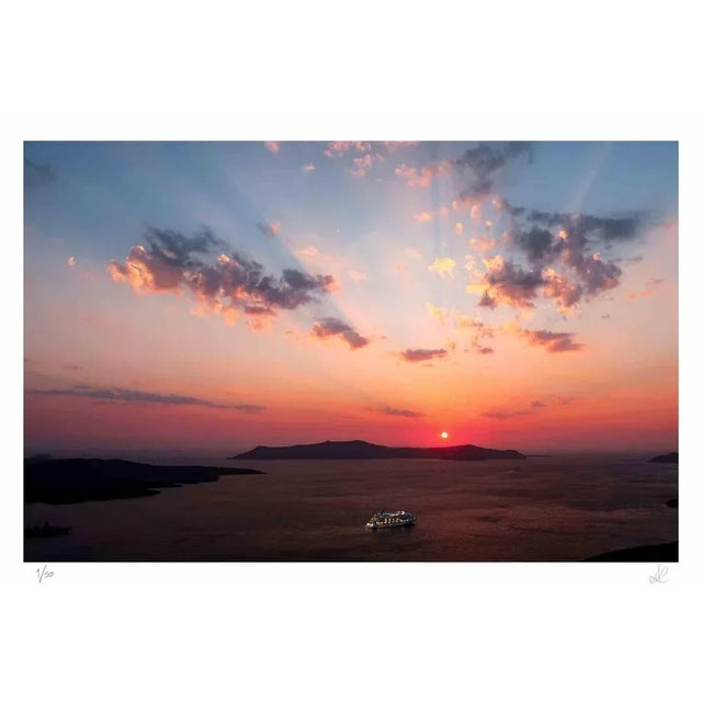 Santorini is a photograph taken by Amanda Ludovisi in 2018. It represents a wonderful view on the infinite sea in...