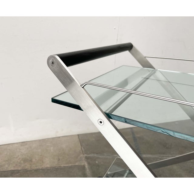 Vintage Italian Model Mister Service Bar Cart by Andreas Weber for Gallotti & Radice, 1990s For Sale - Image 9 of 18