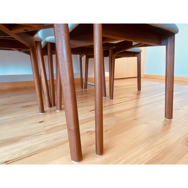 2010s Set of Six Design Within Reach Modern Gray Dining Chairs For Sale - Image 5 of 16