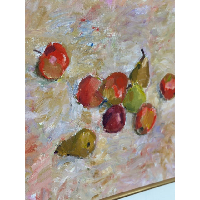 Bente Bjerregaard, Fruit, 1989, Oil on Canvas, Framed For Sale - Image 10 of 18
