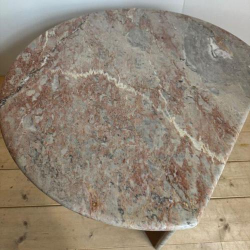 Mid-Century Modern Vintage Danish Marble Coffee Table, 1960 For Sale - Image 3 of 6