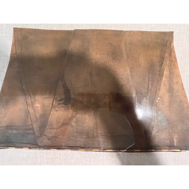 Mid 20th Century Mid 20th Century Nance O'Banion Signed Studio Fiber Art Shadowbox Framed Woven Mesh Sculpture For Sale - Image 5 of 9