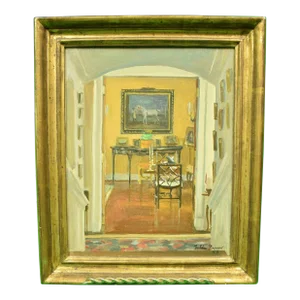 Julian Barrow "Oakendale", From Front Hall to Drawing Room 1993 Oil on Canvas