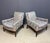Harvey Probber Pair of Walnut Framed Lounge Chairs by Harvey Probber Mid Century, Attributed For Sale - Image 4 of 11