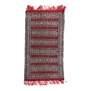 Small Red Kilim Rug - 4.8 X 2.6 Ft For Sale