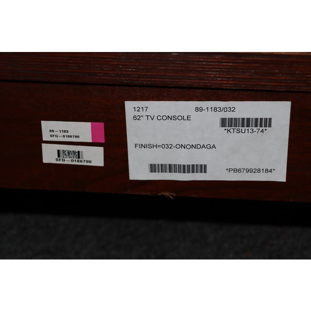 Stickley Mission Oak 62" Tv Media Console Cabinet For Sale - Image 13 of 18