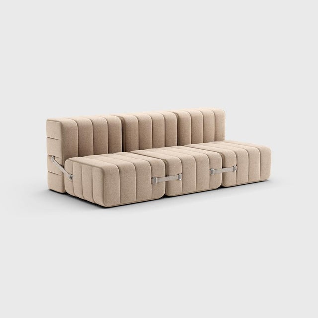 Not Yet Made - Made To Order Curt Modular Set - Flexible 3-Seater - Dama - 0029 (Beige / Grey) by Ambivalenz, Set of 6 For Sale - Image 5 of 5