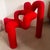 Red Ekstrem Chair by Terje Ekstrom 80s Pillar box boucle making the chair a dynamic centre piece in any room Very sturdy...