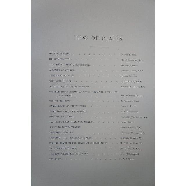 Antique 1883 Original Etchings by American Artists Hb Folio Art Book For Sale - Image 14 of 18