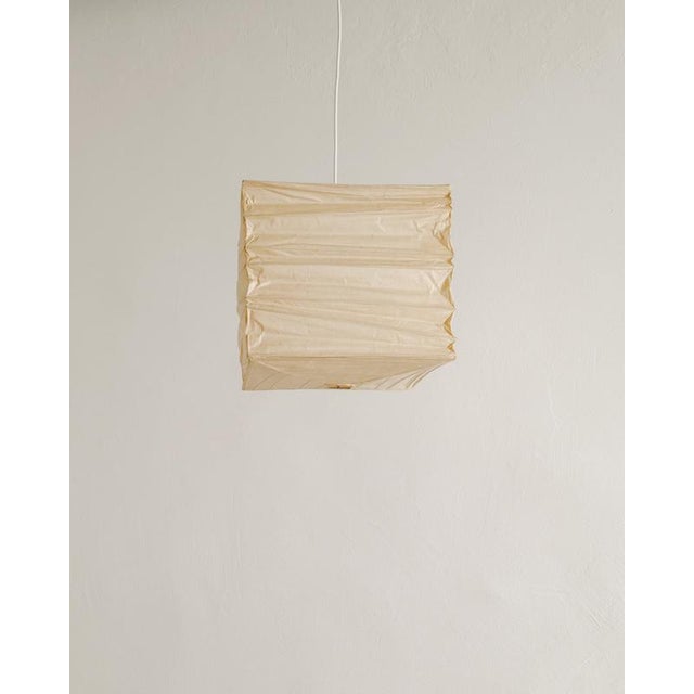 Rare and early mid century "35x" washi paper pendant by isamu noguchi p roduced and branded by ozeki & co, japan, 1970s in...