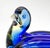 Glass 20th Century Somerso Murano Glass Bird- Blue and Yellow For Sale - Image 7 of 10