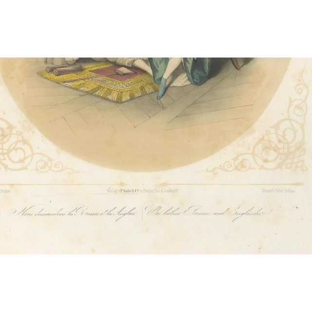 Bülow, Set of Three Romantic Courtship & Social Satire, 1850, Lithograph For Sale - Image 12 of 14