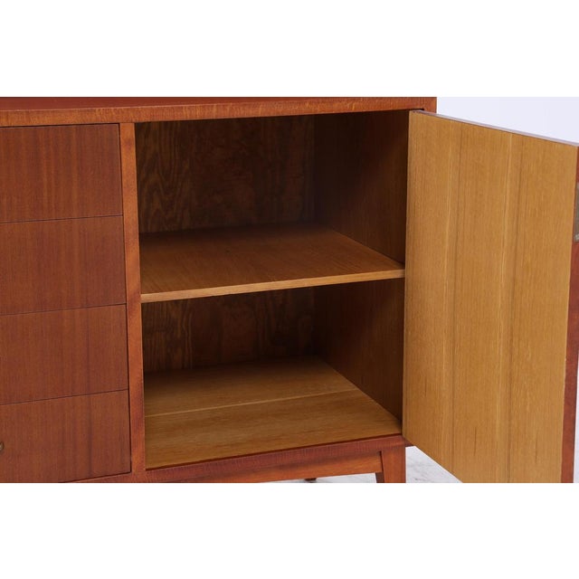 Brown Mid-Century Shelf Cabinet with Drawers in Wood, 1960s For Sale - Image 8 of 10
