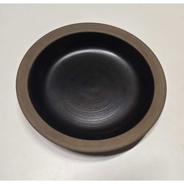Black 1970s 21-Piece "Rim" Collection of Black Vintage Heath Tableware For Sale - Image 8 of 14