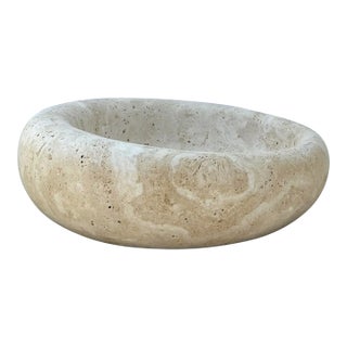 Revelation Swaddle Travertine Bowl Large. For Sale