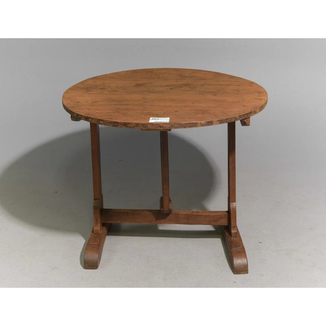 Early 20th Century French Tilt-Top Vendange / Wine Table For Sale - Image 4 of 4