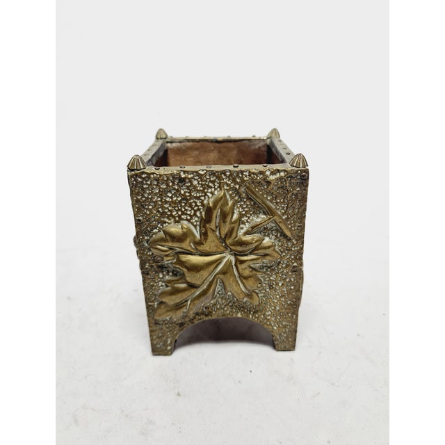 Brown Art Nouveau Planter, Poland, 1900s For Sale - Image 8 of 13