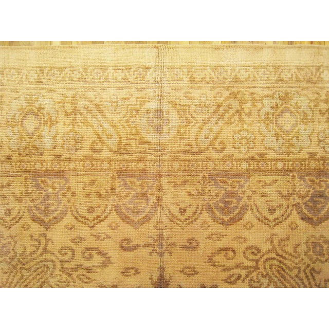 1920 Antique Spanish Savonnerie Rug, in Room Size, W/ Central Medallion For Sale In New York - Image 6 of 6