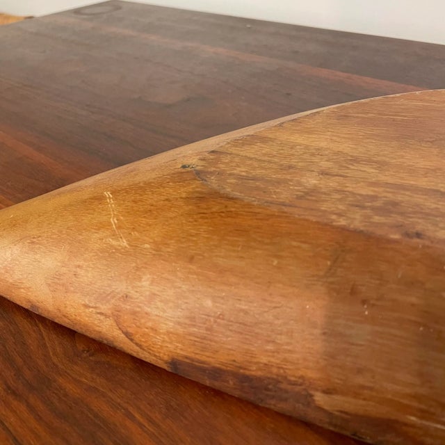 Emil Milan Mid-Century Modern Wooden Walnut Bowl For Sale - Image 11 of 13