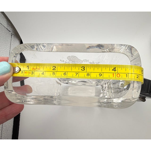 1970s Ab Kosta Sea Glasbruck Etched Vase by Renate Stock Made in Sweden For Sale - Image 5 of 10
