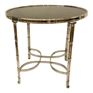 Heritage Global Views Double Faux Leg Bamboo Granite Top Attrib. Maison Bagues & Maison Jensen For Sale