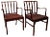 Set of Mahogany & Fabric Armchairs by Fritz Hansen, 1930s For Sale