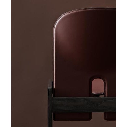 Scarpa 121 Chair in Wood and Leather by Afra & Tobia Scarpa For Sale - Image 4 of 15