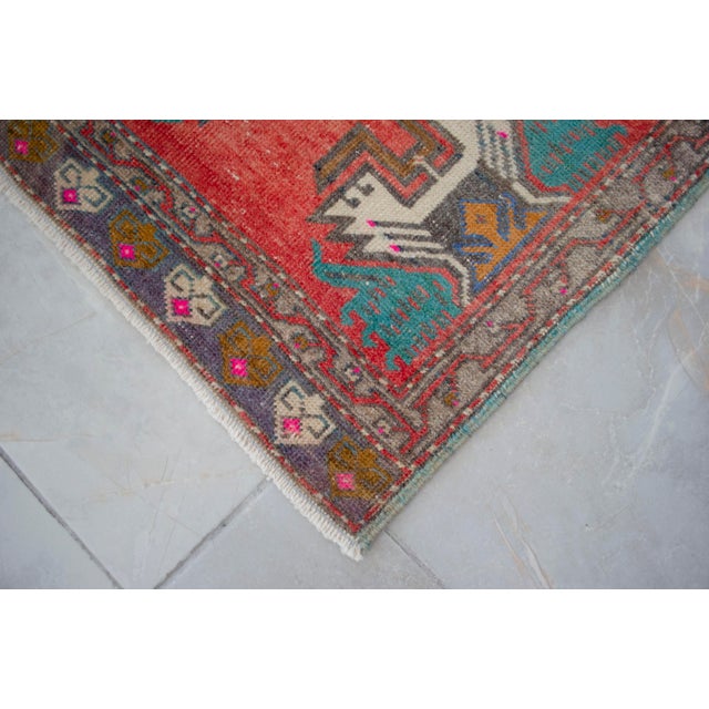 Textile Hand Knotted Door Mat, Entryway Rug, Bath Mat, Kitchen Decor, Small Rug, Turkish Rug - 1′8″ × 3′2″ For Sale - Image 7 of 13