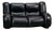 Italian Space Age Black Leather 2-Seater Sofa, 1985 For Sale