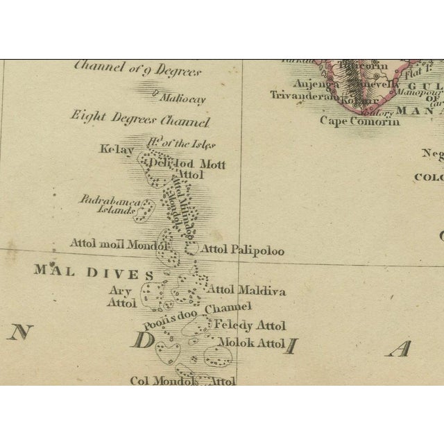 Map of Hindoostan British India by C. Smit, 1808 For Sale - Image 4 of 8