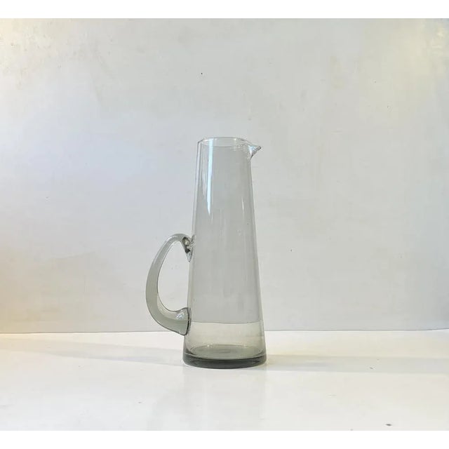 Smoke Gray Martini Glass Pitcher by Per Lütken for Holmegaard, 1960s For Sale - Image 6 of 6