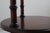 Brown 1970s Knob Creek Faux-Bamboo Mahogany Three-Tier Floor Lamp Table For Sale - Image 8 of 18