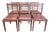 Chairs in Oak and Leather, 1950s, Set of 6 For Sale