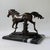 Metal Bronze Galloping Horse Sculpture on Marble Base – Classical Equestrian, 14” L For Sale - Image 7 of 12