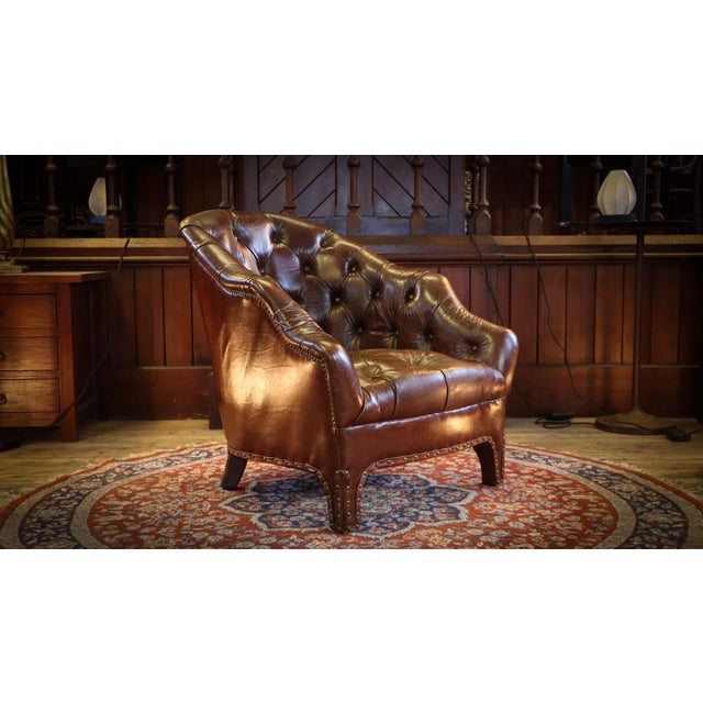 Branco Library Armchair in Tan Leather from Timothy Oulton, 2010s For Sale - Image 15 of 18