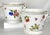 A pair of large magnificent vintage Herend cachepot, hand painted with stunning images of fruits, vegetables, mushrooms...