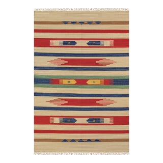 Pasargad Home Kilim Beige Cotton Area Rug-10' 0" X 14' 0" For Sale