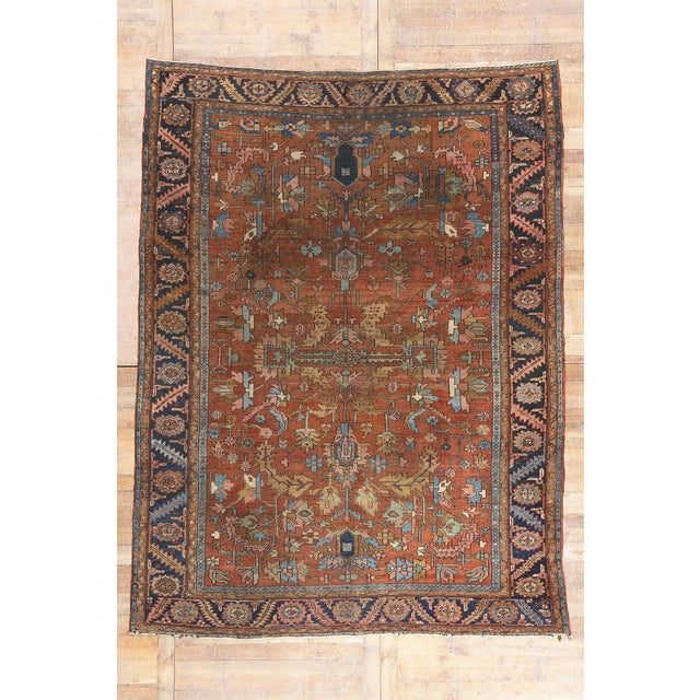 Late 19th Century Persian Bakshaish Rug, 08'05 X 11'01 For Sale - Image 10 of 10