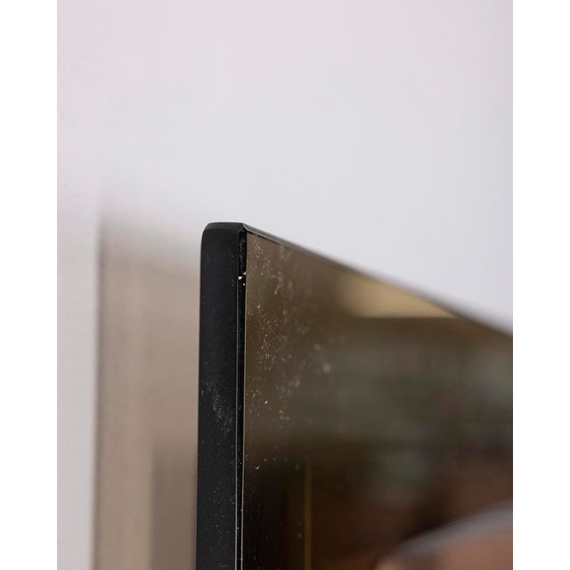 Vintage Italian Smoked Glass Wall Mirror, 1970s For Sale - Image 12 of 14